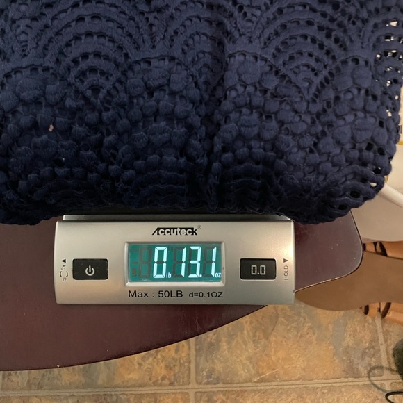 Lilly Pulitzer Scalloped‎ Shell Lace romper. Navy blue. Size medium - Picture 12 of 12